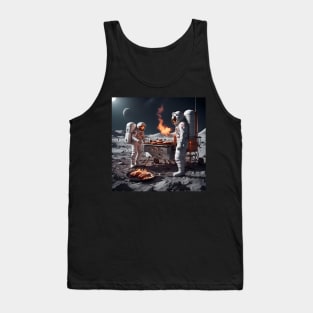 Two astronauts having a BBQ Tank Top